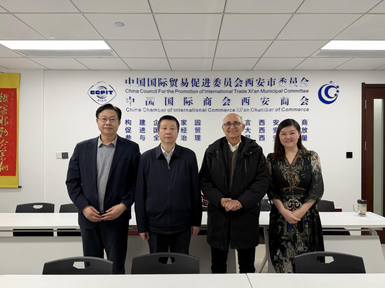 伊朗-中国联合商会预备会长雷扎·巴巴伊一行到访西安市贸促会